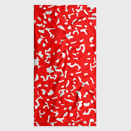 Бандана Красный яркий камуфляж / 3D-принт – фото 3