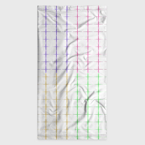 Бандана Color white multicolored stripes / 3D-принт – фото 3