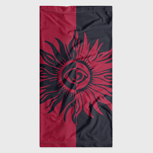 Бандана Солнце красно-синее / 3D-принт – фото 3