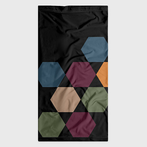 Бандана Honeycombs autumn colors / 3D-принт – фото 3