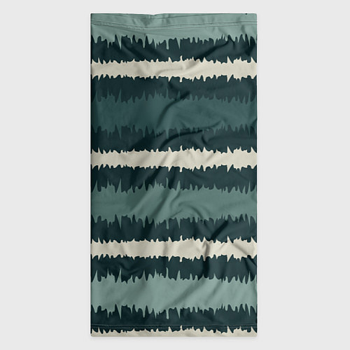 Бандана Полосы зигзагообразные зеленые / 3D-принт – фото 3