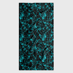 Бандана-труба Голубой с черным абстрактный узор, цвет: 3D-принт — фото 2