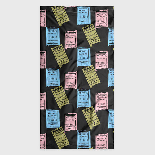 Бандана Советские билеты транспорта / 3D-принт – фото 3