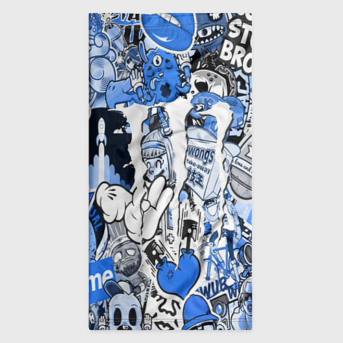 Бандана Monster energy sticker blue / 3D-принт – фото 3