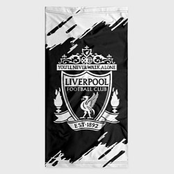 Бандана-труба Liverpool белые краски штрихи, цвет: 3D-принт — фото 2
