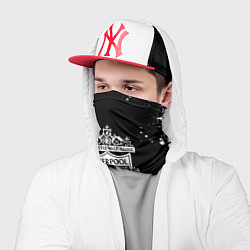 Бандана-труба Liverpool белые краски текстура, цвет: 3D-принт — фото 2