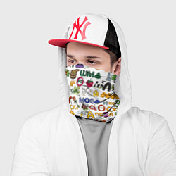Бандана-труба Ребусы паттерн, цвет: 3D-принт — фото 2