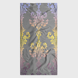 Бандана-труба Узор на обоях градиентный на сером, цвет: 3D-принт — фото 2