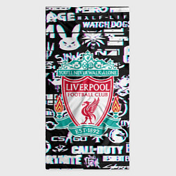 Бандана-труба Логотипы игр Ливерпуль глитч, цвет: 3D-принт — фото 2