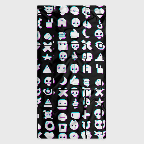 Бандана Любовь смерть и роботы глитч / 3D-принт – фото 3