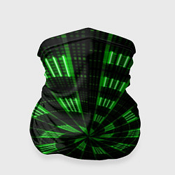 Бандана-труба Spiral green, цвет: 3D-принт