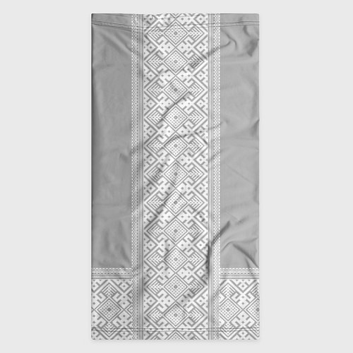 Бандана Славянский узор на сером - вышиванка рубаха / 3D-принт – фото 3