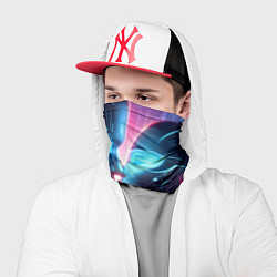 Бандана-труба Cyber neon kiss - ai art fantasy, цвет: 3D-принт — фото 2