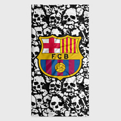 Бандана-труба Barcelona черно белые черепа, цвет: 3D-принт — фото 2