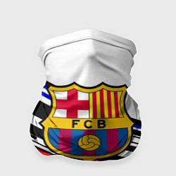 Бандана-труба Barcelona полосы текстура спорт, цвет: 3D-принт
