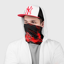 Бандана-труба Real Madrid красный огонь, цвет: 3D-принт — фото 2