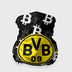 Бандана-труба Borussia биткоин паттерн, цвет: 3D-принт