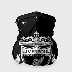 Бандана-труба Liverpool белые текстура краски, цвет: 3D-принт