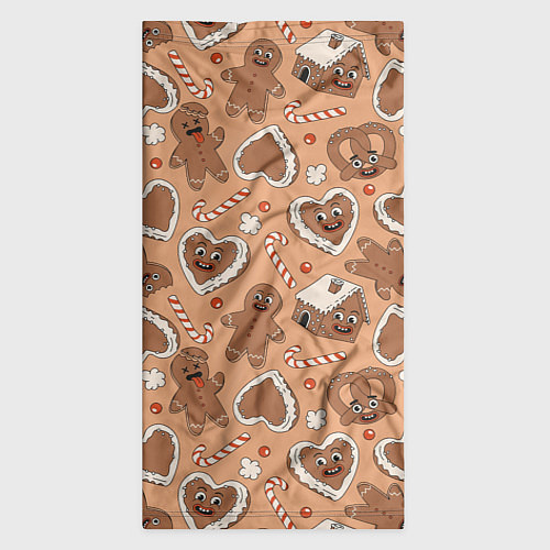 Бандана Паттерн с новогодним печеньем / 3D-принт – фото 3