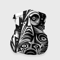 Бандана Lightnings and faces - ai art fantasy