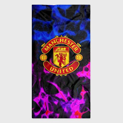 Бандана Манчестер Юнайтед огонь неон / 3D-принт – фото 3
