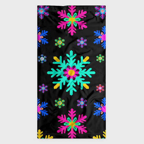 Бандана Снежинки ретро / 3D-принт – фото 3