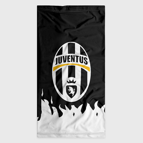 Бандана Ювентус белый огонь текстура / 3D-принт – фото 3
