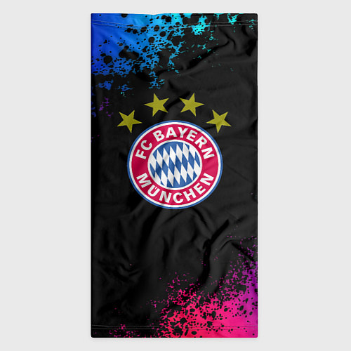 Бандана Бавария Мюнхен краски неон градиент / 3D-принт – фото 3