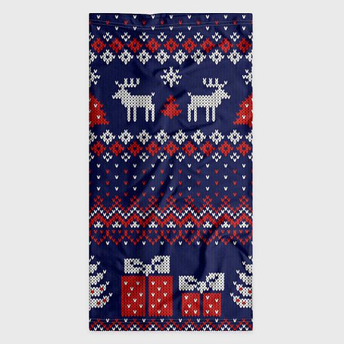 Бандана Новогодний вязаный паттерн / 3D-принт – фото 3