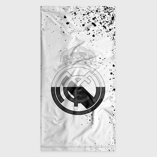 Бандана Реал Мадрид черно белые краски / 3D-принт – фото 3