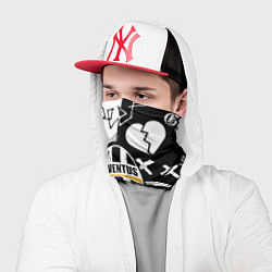 Бандана-труба Lill Peep x juventus logo, цвет: 3D-принт — фото 2