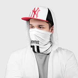 Бандана-труба Ювентус полосы геометрия линии, цвет: 3D-принт — фото 2