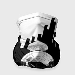 Бандана Реал Мадрид белая геометрия