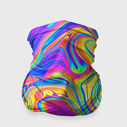 Бандана-труба Цветные разводы, цвет: 3D-принт