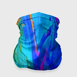 Бандана-труба Разводы, цвет: 3D-принт