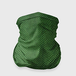 Бандана-труба Змеиная зеленая кожа, цвет: 3D-принт