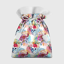 Мешок для подарков Цветы и бабочки 5, цвет: 3D-принт