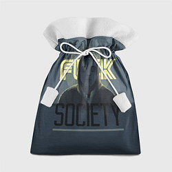 Мешок для подарков Fuck Society, цвет: 3D-принт