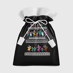 Мешок для подарков Новогодний свитер Злодеи, цвет: 3D-принт