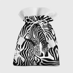 Мешок для подарков Полосатая зебра, цвет: 3D-принт
