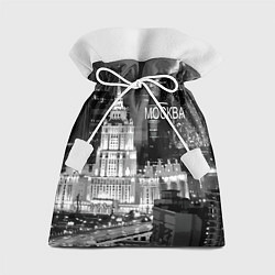 Мешок для подарков Огни ночной Москвы, цвет: 3D-принт