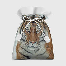 Мешок для подарков Тигр в снегу, цвет: 3D-принт