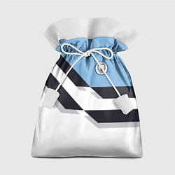 Мешок для подарков Manchester City FC: White style, цвет: 3D-принт
