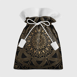 Мешок для подарков Золотая мандала, цвет: 3D-принт