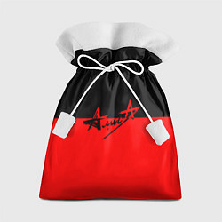 Мешок для подарков АлисА: Черный & Красный, цвет: 3D-принт
