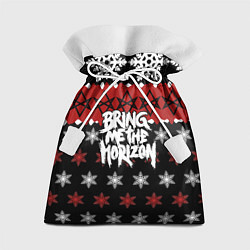 Мешок для подарков Праздничный Bring Me the Horizon, цвет: 3D-принт