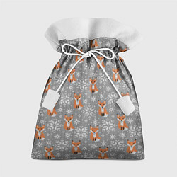 Мешок для подарков Зимние лисицы, цвет: 3D-принт