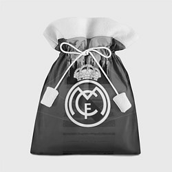 Мешок для подарков FC Real Madrid: Grey Abstract, цвет: 3D-принт