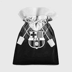 Мешок для подарков FC Barcelona: Black Style, цвет: 3D-принт