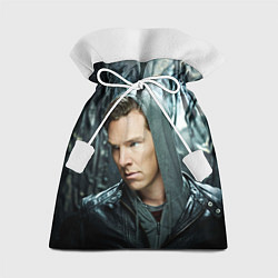 Мешок для подарков Камбербэтч в капюшоне, цвет: 3D-принт